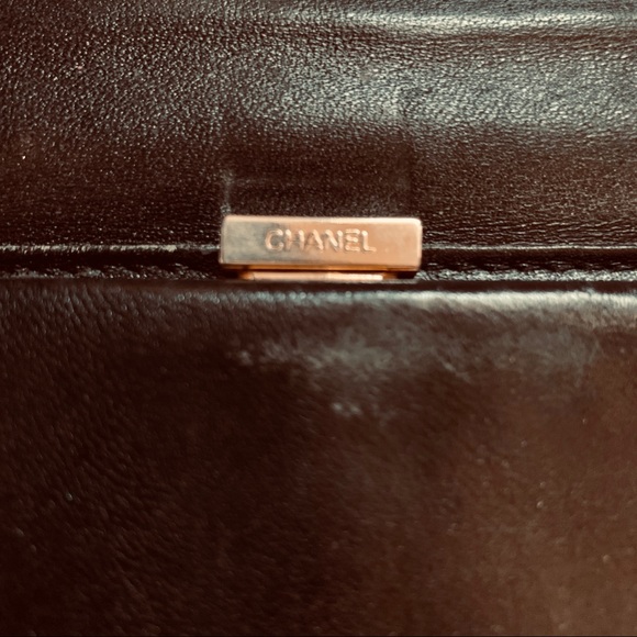 Coco Chanel black caviar leather vintage wallet. - Picture 6 of 7